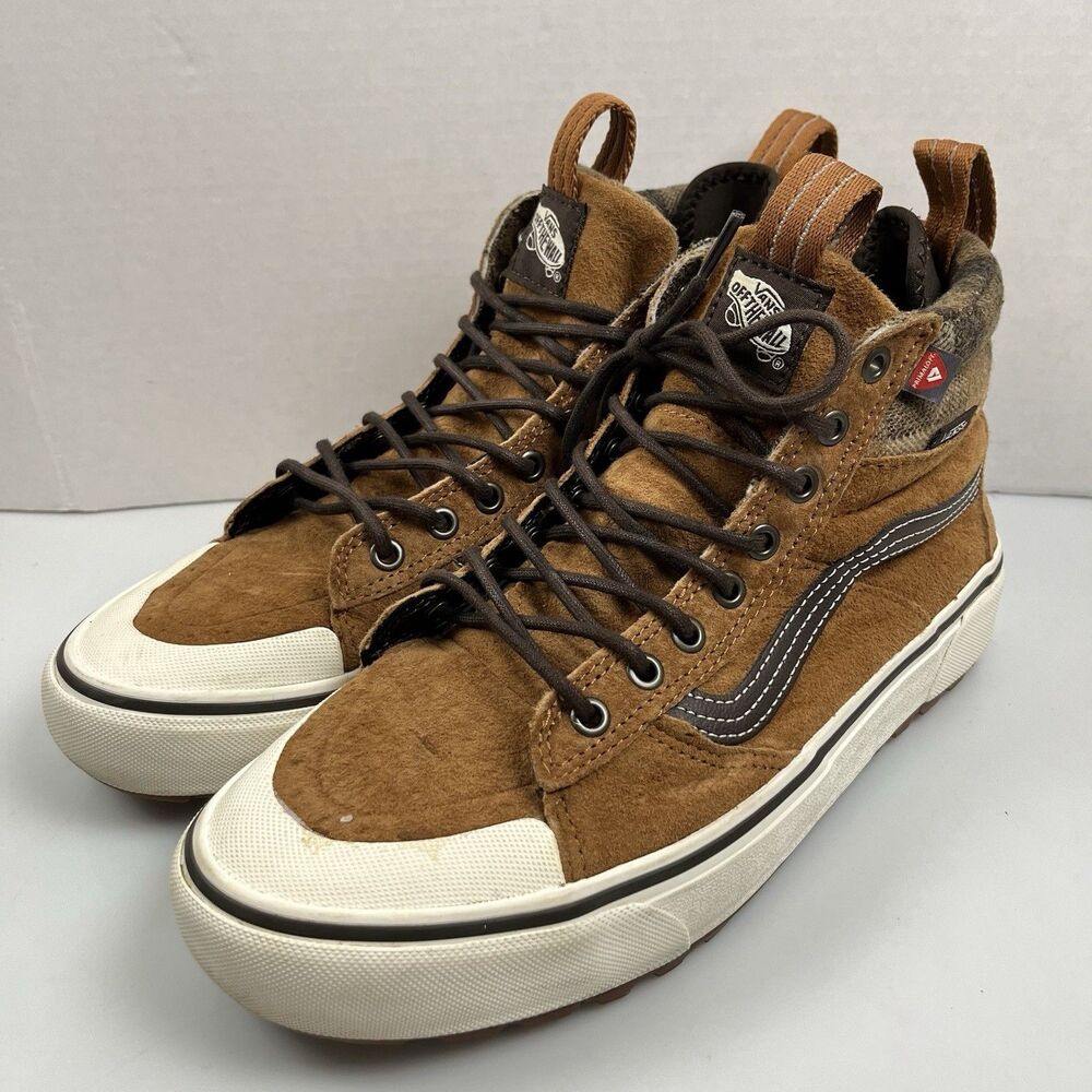 Vans Sk8-Hi MTE 2.0 DX Glazed Ginger Suede Plaid Men’s Size 9 - Picture 2 of 9